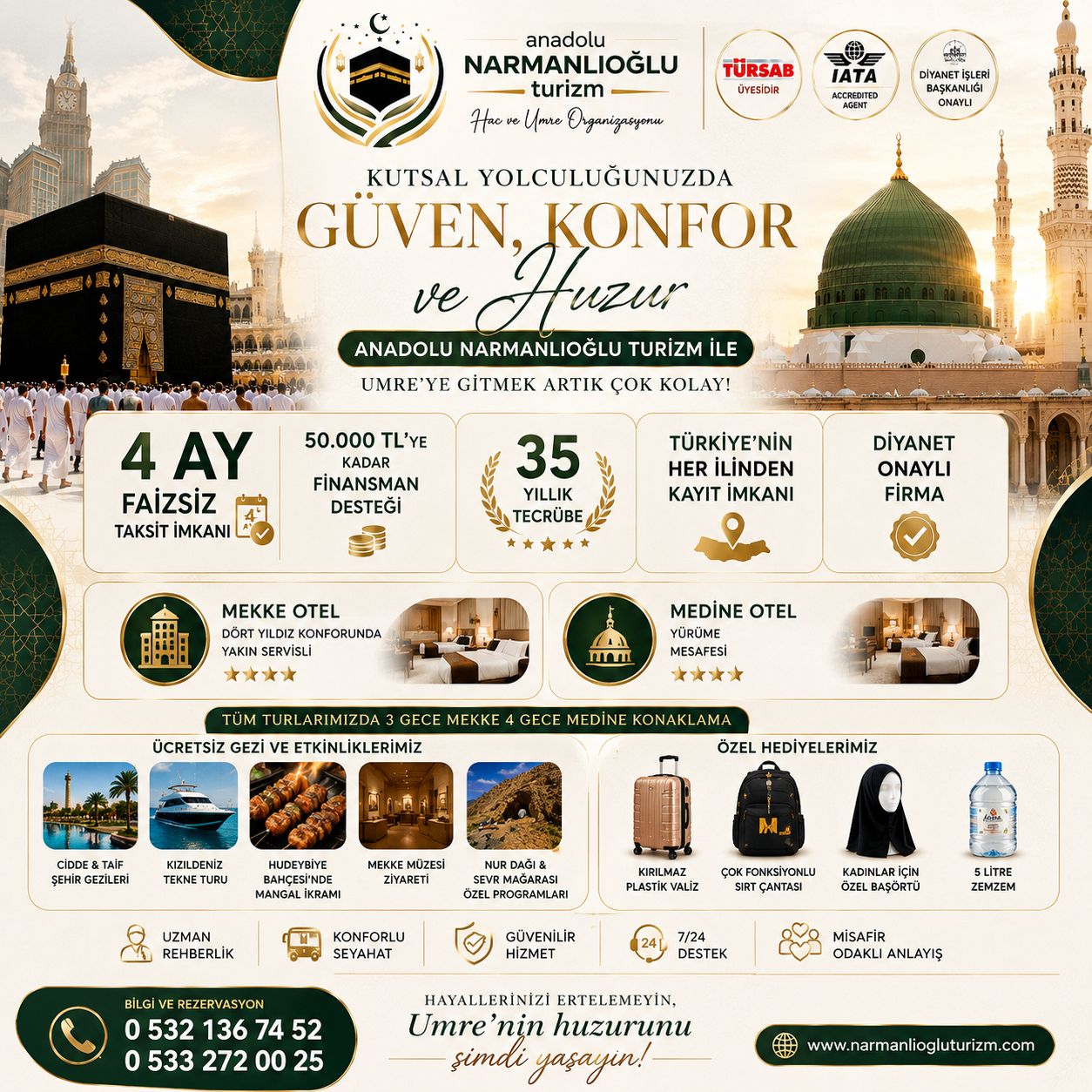 Güven, konfor ve huzur