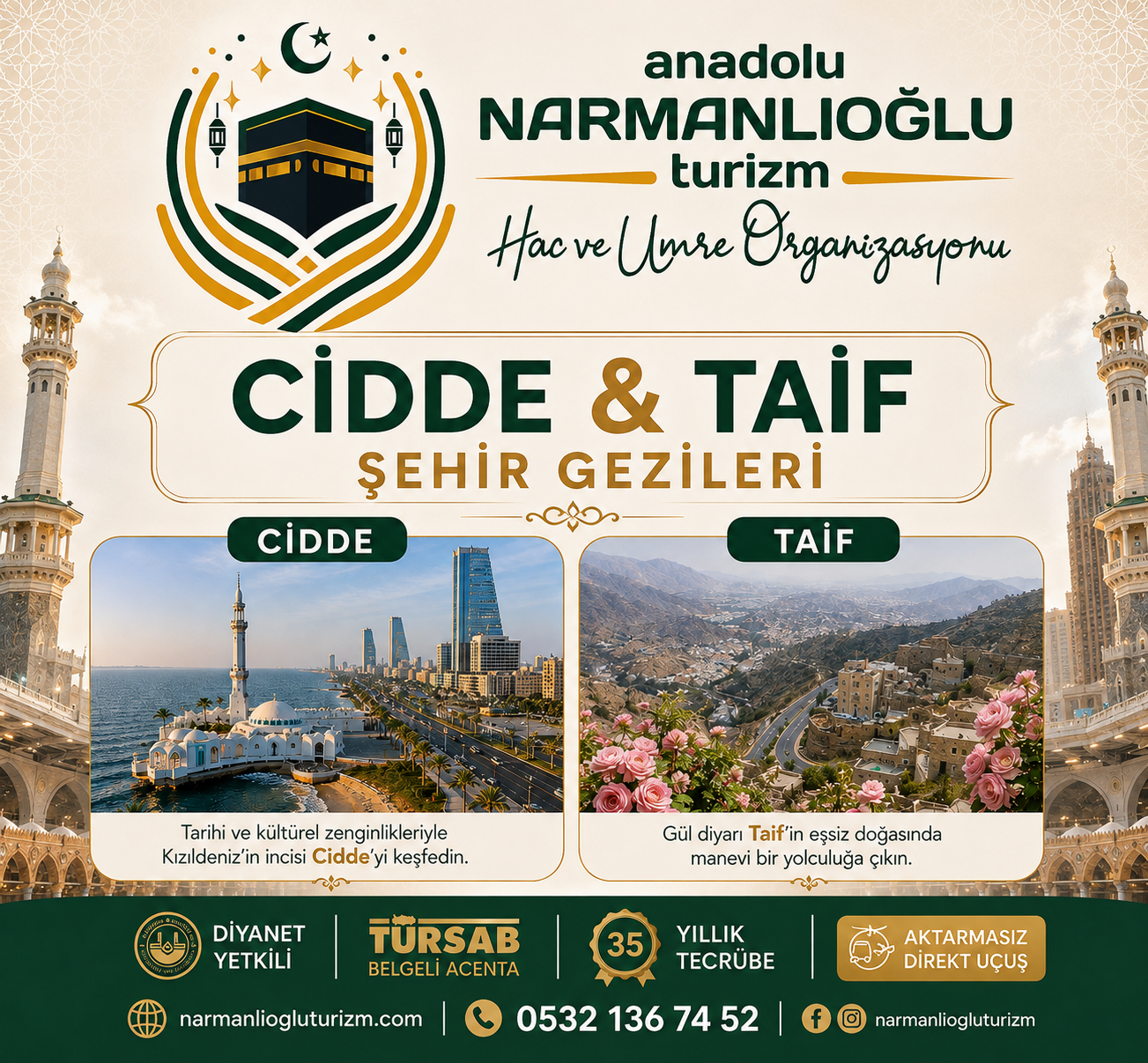 Ücretsiz Cidde & Taif Şehir Gezileri