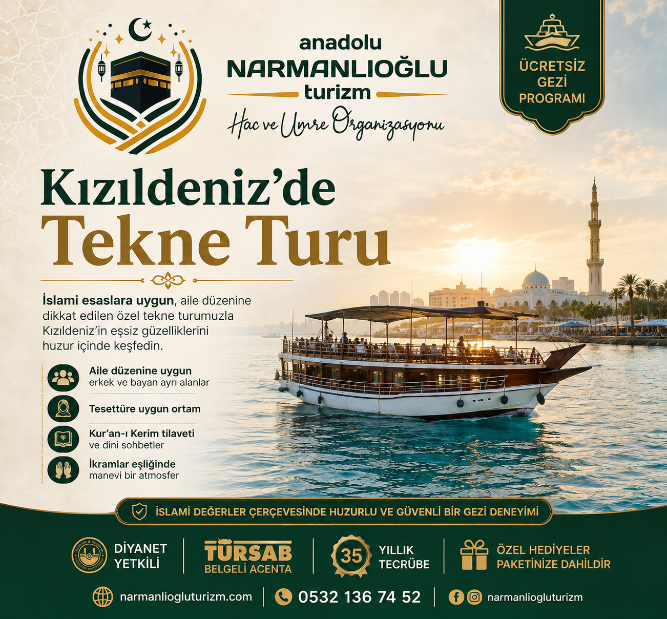 Kızıldeniz'de Tekne Turu
